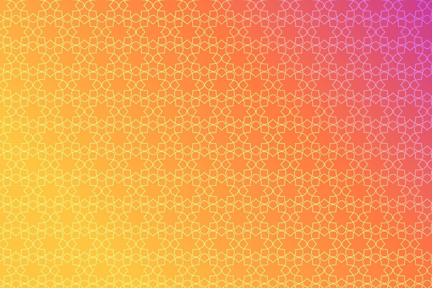 sem emenda com elementos geométricos em tons amarelo-rosa. fundo gradiente abstrato vetor