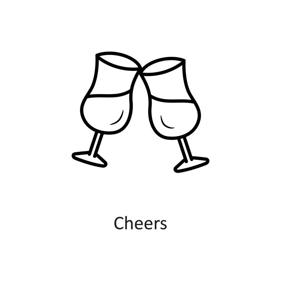felicidades ilustração em vetor contorno ícone design. símbolo de feriado no arquivo eps 10 de fundo branco