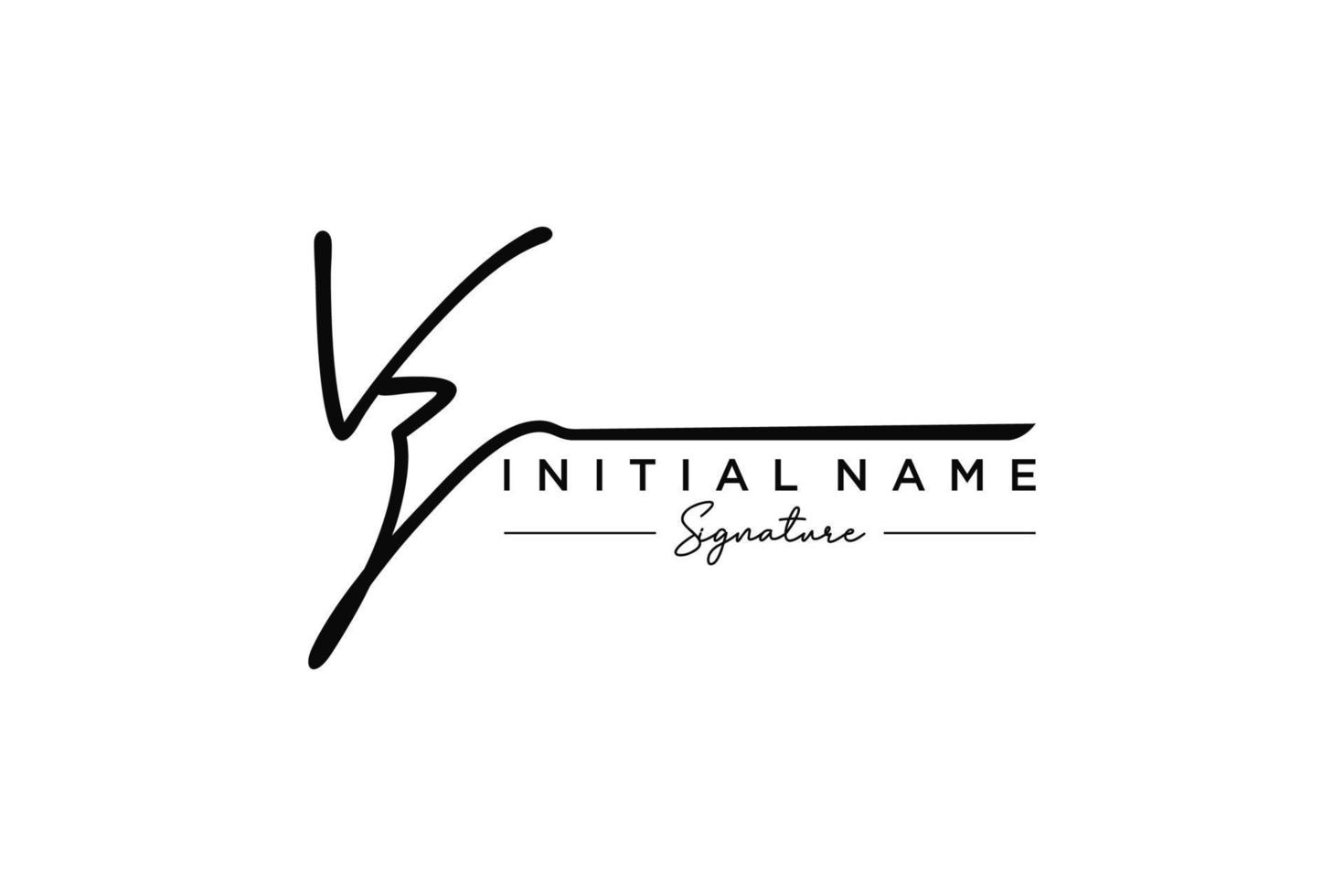 vetor inicial de modelo de logotipo de assinatura vz. ilustração vetorial de letras de caligrafia desenhada à mão.