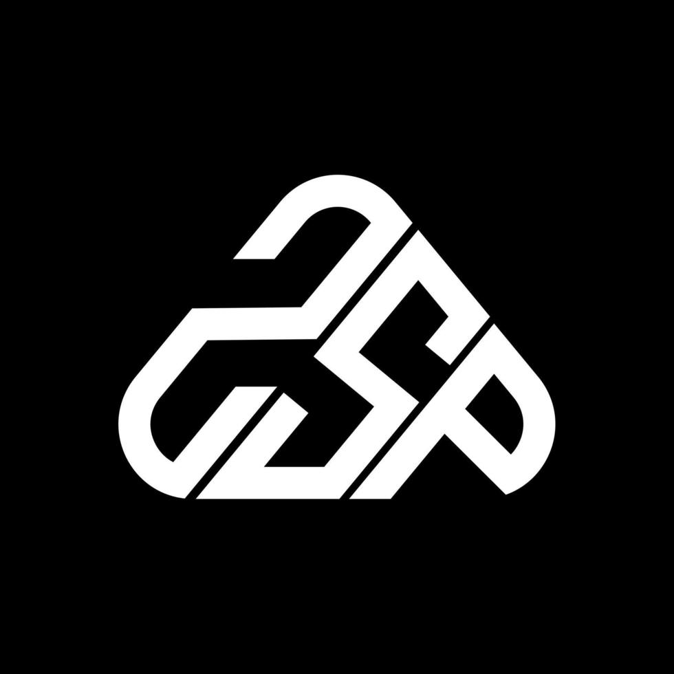 design criativo do logotipo da letra zsp com gráfico vetorial, logotipo simples e moderno do zsp. vetor