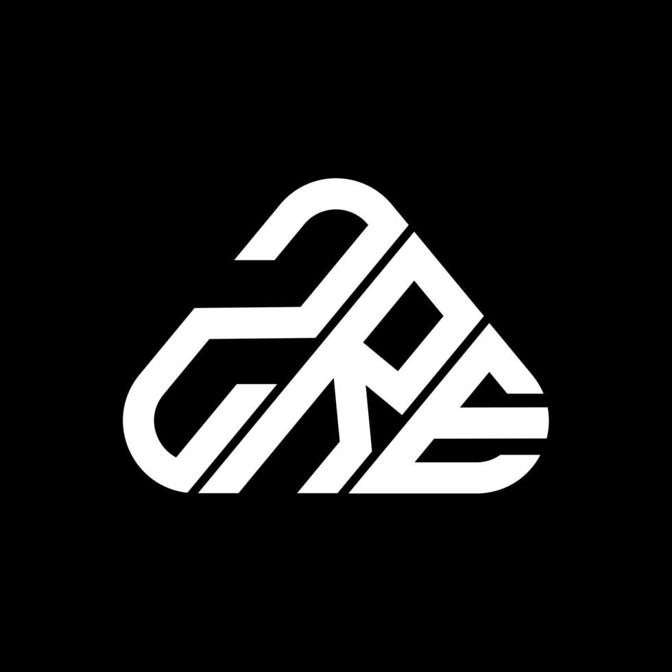 design criativo do logotipo da letra zre com gráfico vetorial, logotipo simples e moderno do zre. vetor