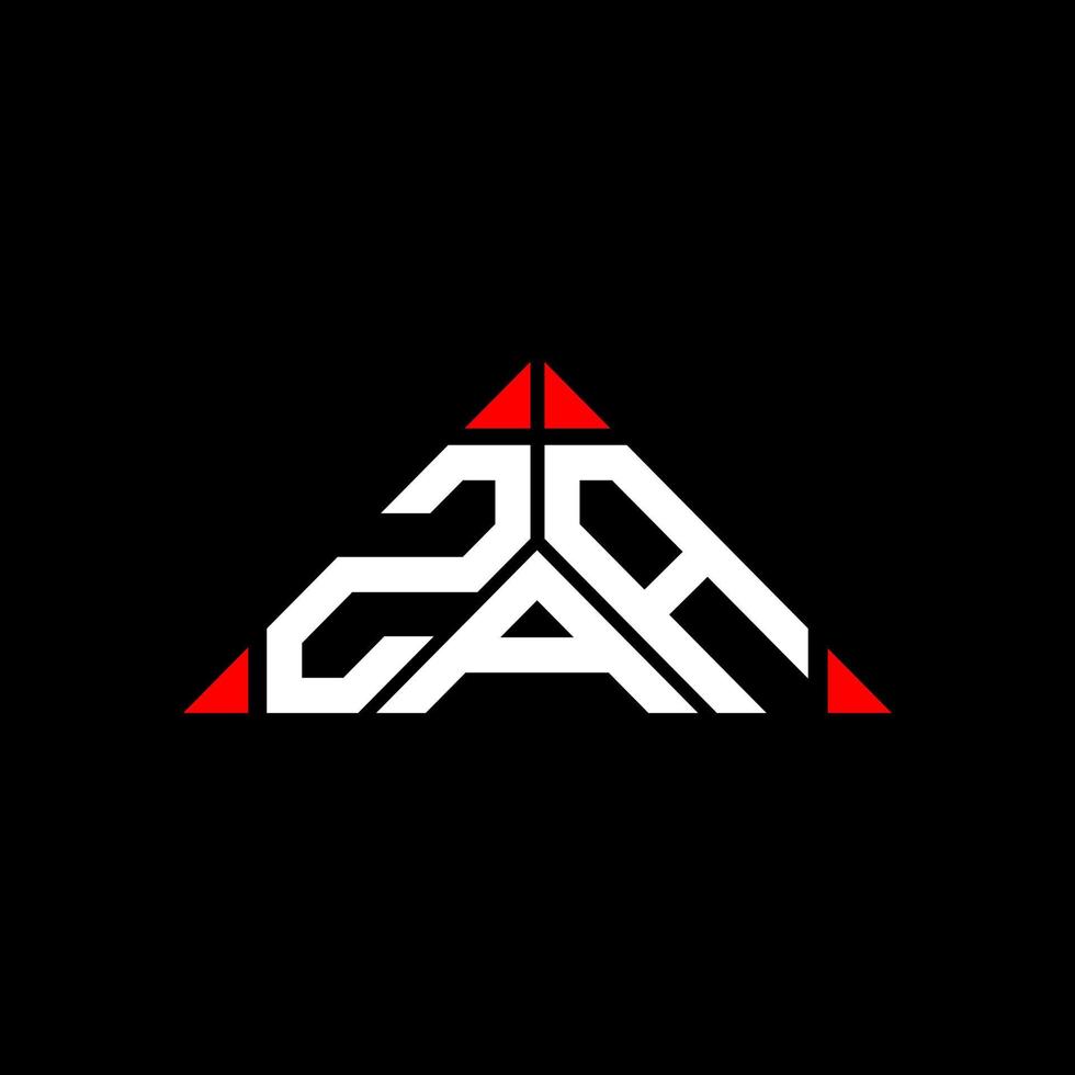 design criativo do logotipo da carta zaa com gráfico vetorial, logotipo simples e moderno zaa. vetor