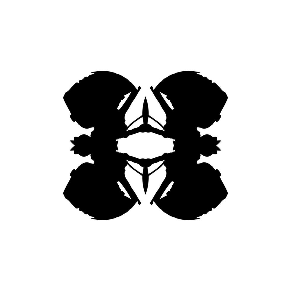 ícone de teste de rorschach. símbolo de fundo de teste de rorschach de estilo simples. elemento de design do logotipo da marca. impressão de camiseta do teste de rorschach. vetor para adesivo.