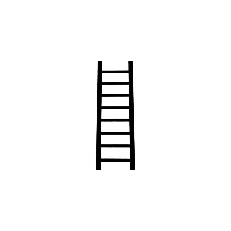 ícone de escada. símbolo de plano de fundo do pôster de grande venda da empresa de construção de estilo simples. elemento de design de logotipo de marca de escada. impressão de camiseta escada. vetor para adesivo.