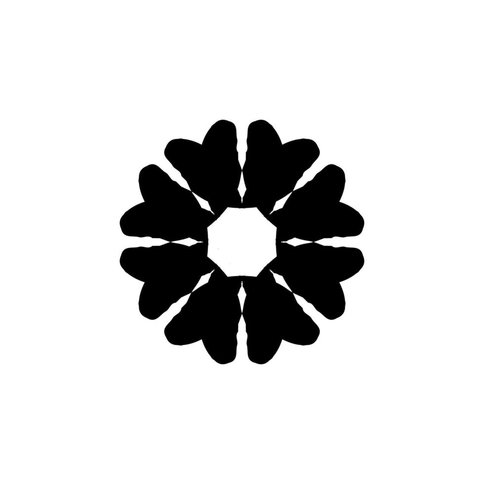 ícone de flor. símbolo de fundo de cartaz de floricultura de estilo simples. elemento de design de logotipo de marca de flor. impressão de t-shirt de flores. vetor para adesivo.
