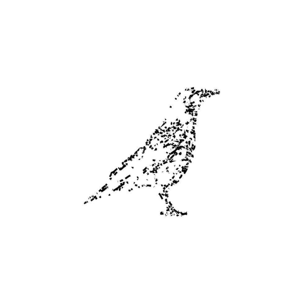 ícone do corvo. símbolo de fundo do cartaz de férias de halloween de estilo simples. elemento de design do logotipo da marca corvo. impressão de camiseta de corvo. vetor para adesivo.