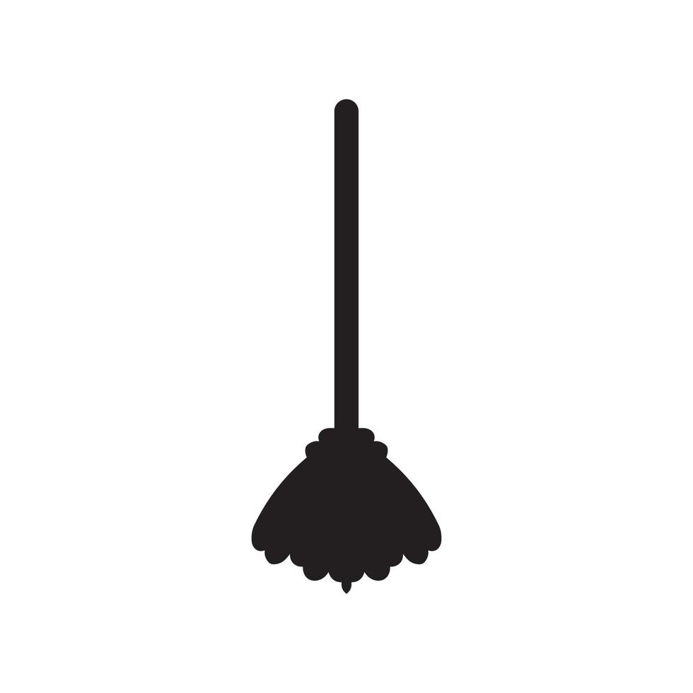 ícone de esfregão. símbolo de fundo do cartaz de férias de halloween de estilo simples. elemento de design do logotipo da marca esfregão. impressão de camiseta mop. vetor para adesivo.