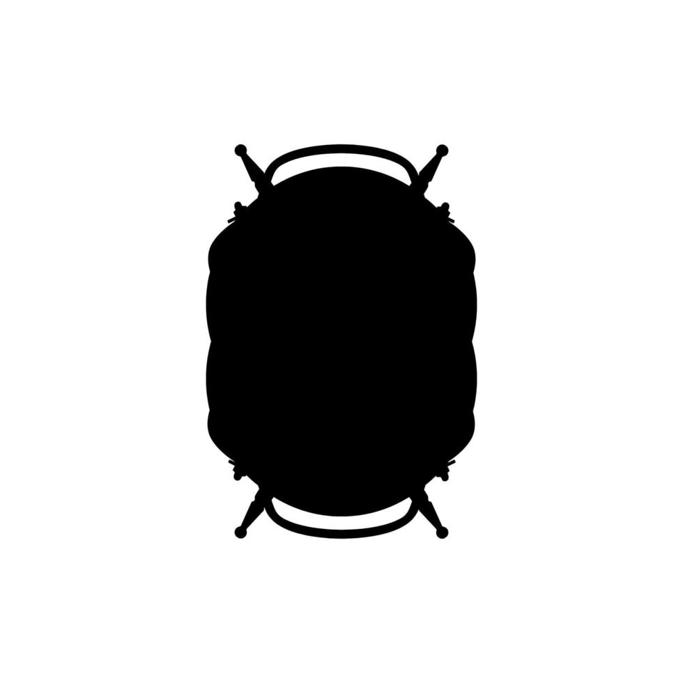 ícone mina subaquática. símbolo de fundo de cartaz de perigo de mina de estilo simples. elemento de design do logotipo da marca. impressão subaquática de t-shirt mina. vetor para adesivo.