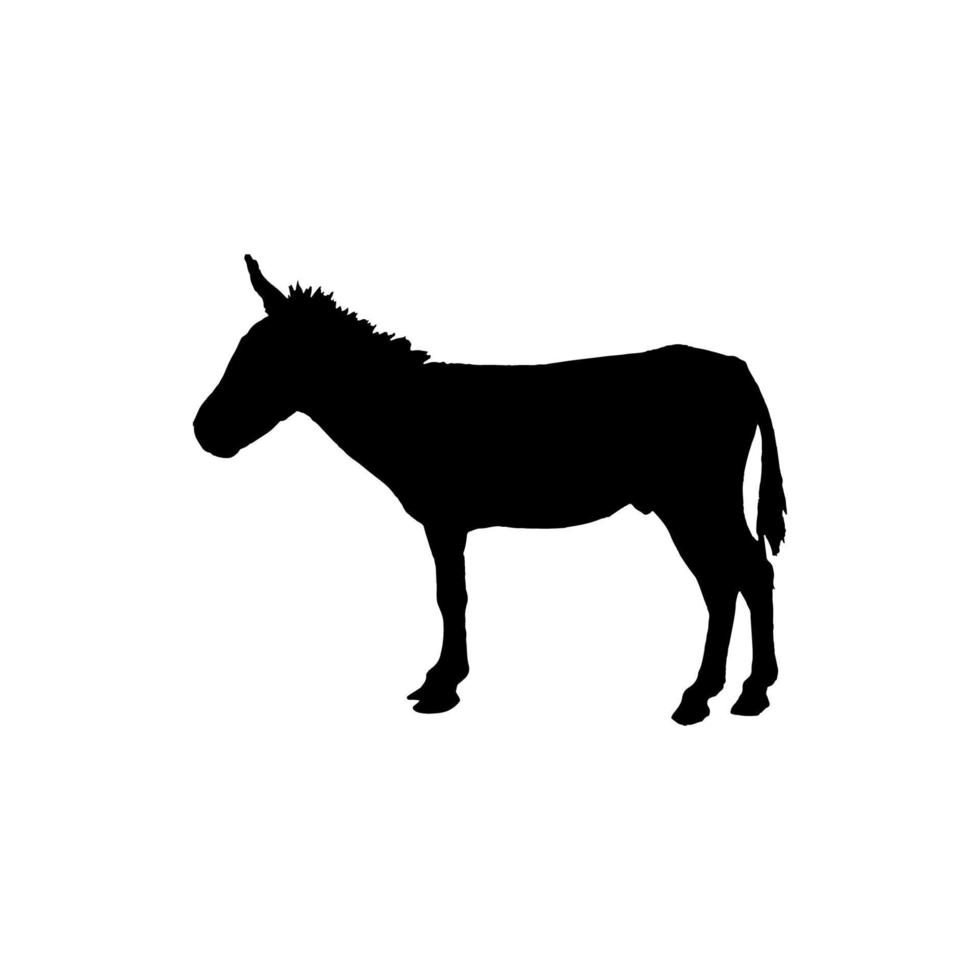 ícone de burro. símbolo de fundo do cartaz de comício político de estilo simples. elemento de design do logotipo da marca burro. impressão de camiseta de burro. vetor para adesivo.