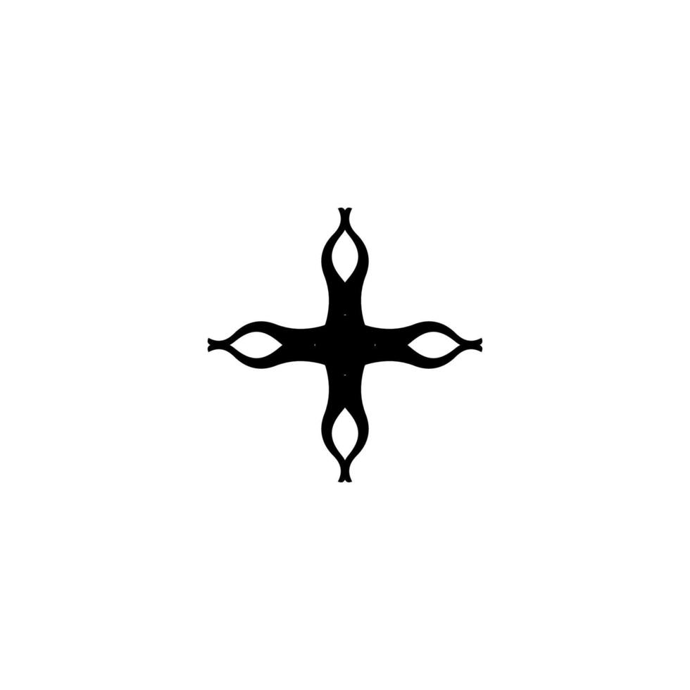 ícone cruzado. símbolo de fundo do pôster de férias de religião cristã de estilo simples. elemento de design de logotipo de marca de loja de religião cristã. impressão de camiseta cruzada. vetor para adesivo.