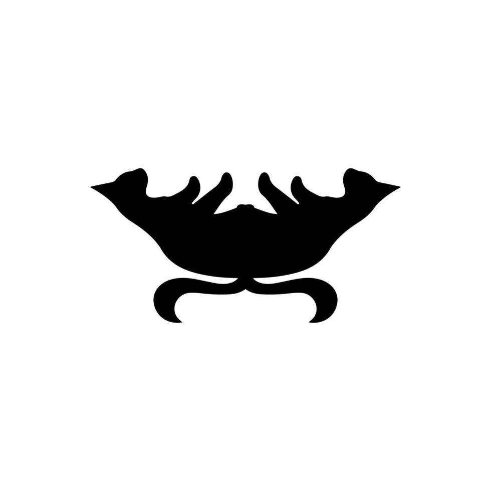 ícone da flor de lótus. símbolo de fundo de cartaz de salão de beleza de estilo simples. elemento de design do logotipo da flor de lótus. impressão de camiseta com flor de lótus. vetor para adesivo.