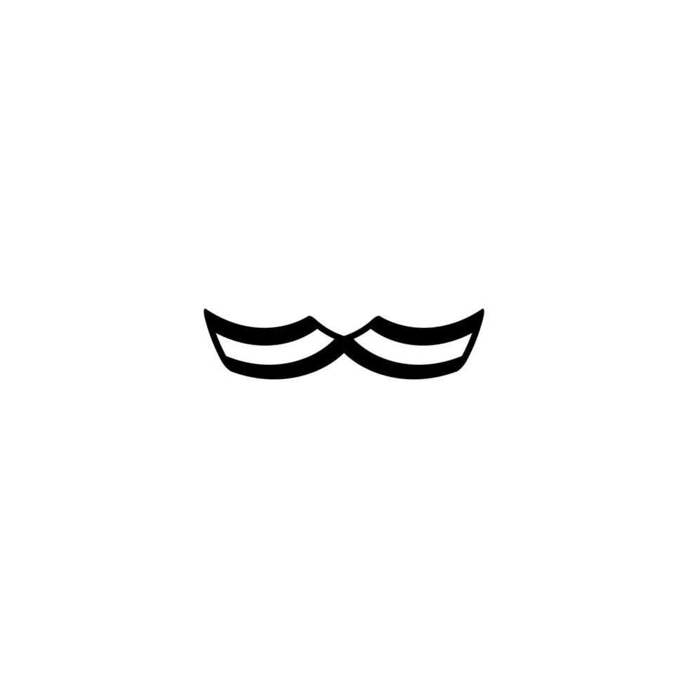 ícone de bigode. símbolo de fundo de pôster de grande venda de empresa de cerveja de estilo simples. elemento de design do logotipo da marca de cerveja. impressão de camiseta de bigode. vetor para adesivo.