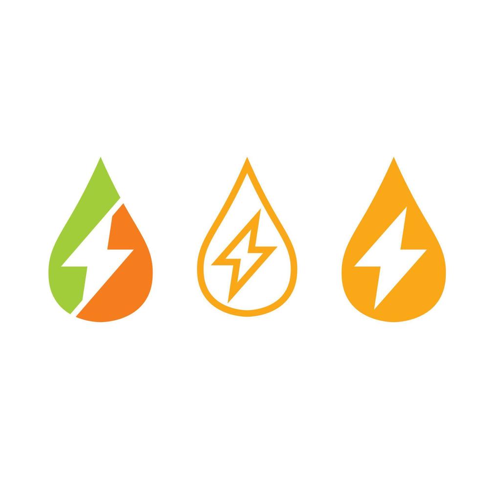 conjunto de ícones do logotipo da bateria de energia modelo de design de ilustração vetorial ícone do vetor de carregamento da bateria energia da bateria e logotipo do relâmpago