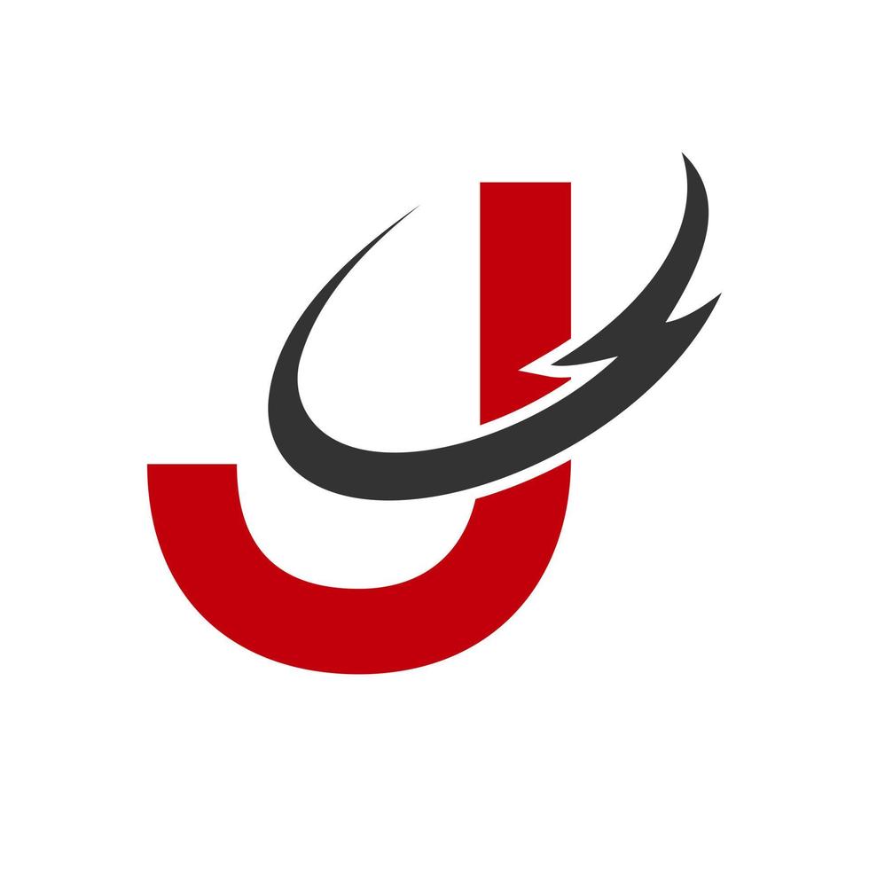 modelo de vetor de design de logotipo letra j