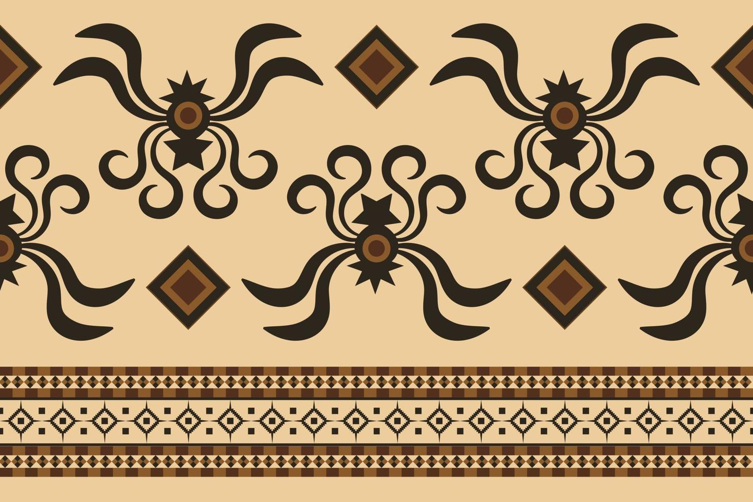 estilo geométrico padrão de tecido étnico. sarong asteca étnica oriental padrão fundo laranja tradicional. resumo,vetor,ilustração. use para textura, roupas, embrulhos, decoração, carpete. vetor