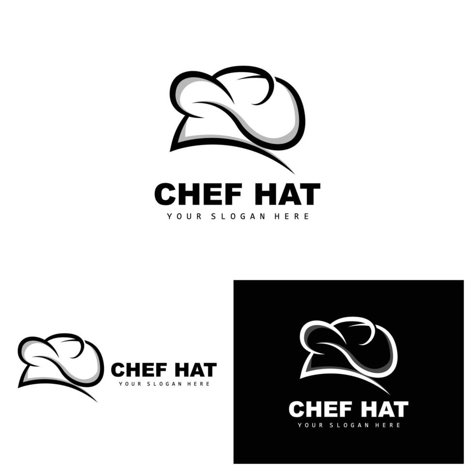 logotipo do chapéu de chef, vetor de chef de restaurante, design para restaurante, catering, delicatessen, padaria