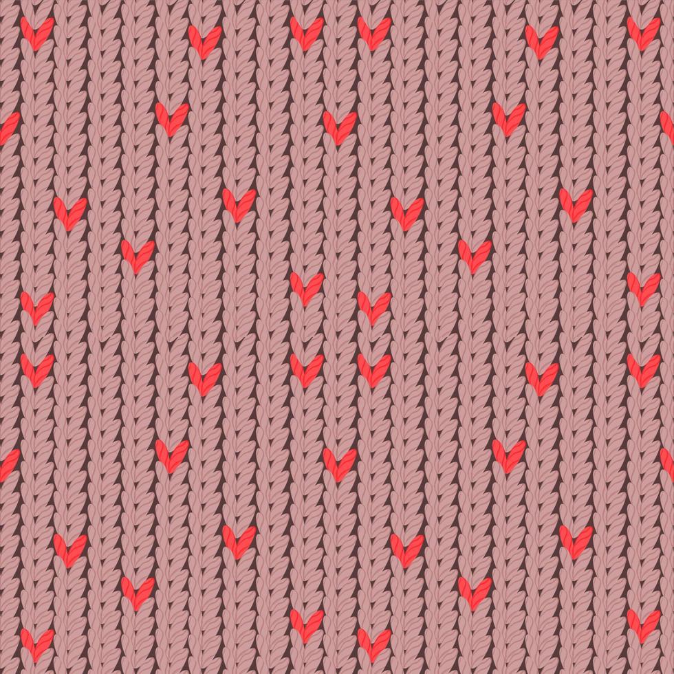 textura de malha. padrão de malha sem costura marrom textura de suéter de lã quente vetor