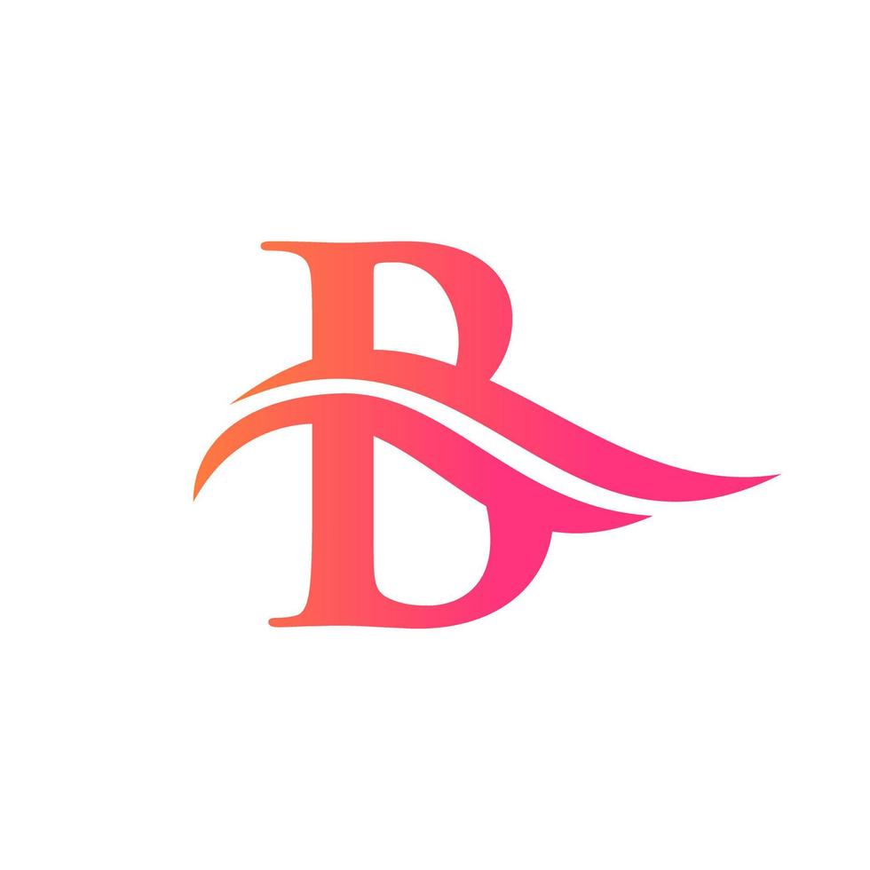 design de ícone do logotipo da letra b vetor