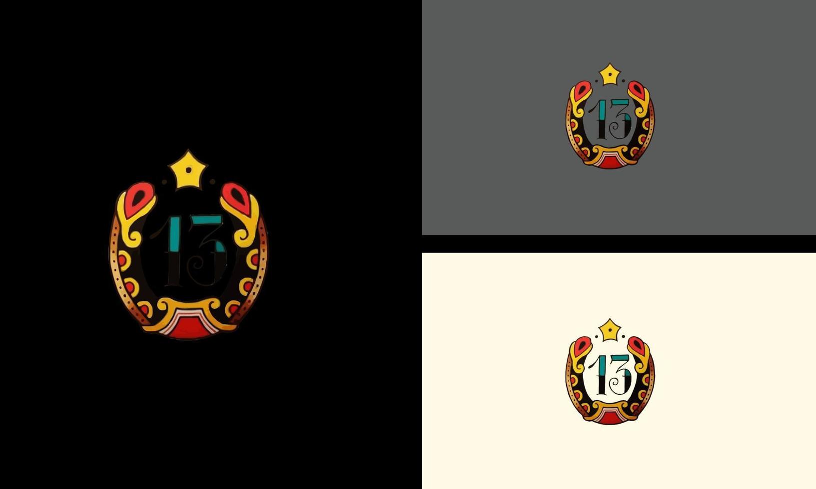 design de logotipo de ilustração vetorial 13 vetor