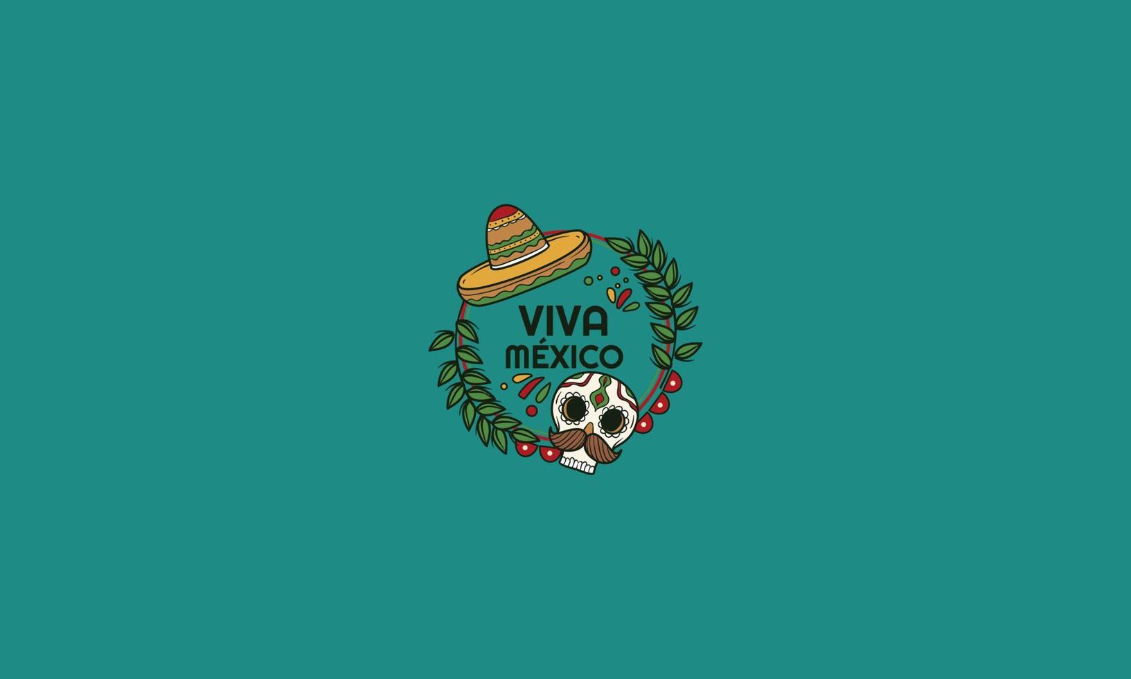 design plano de vetor de dia independente do méxico