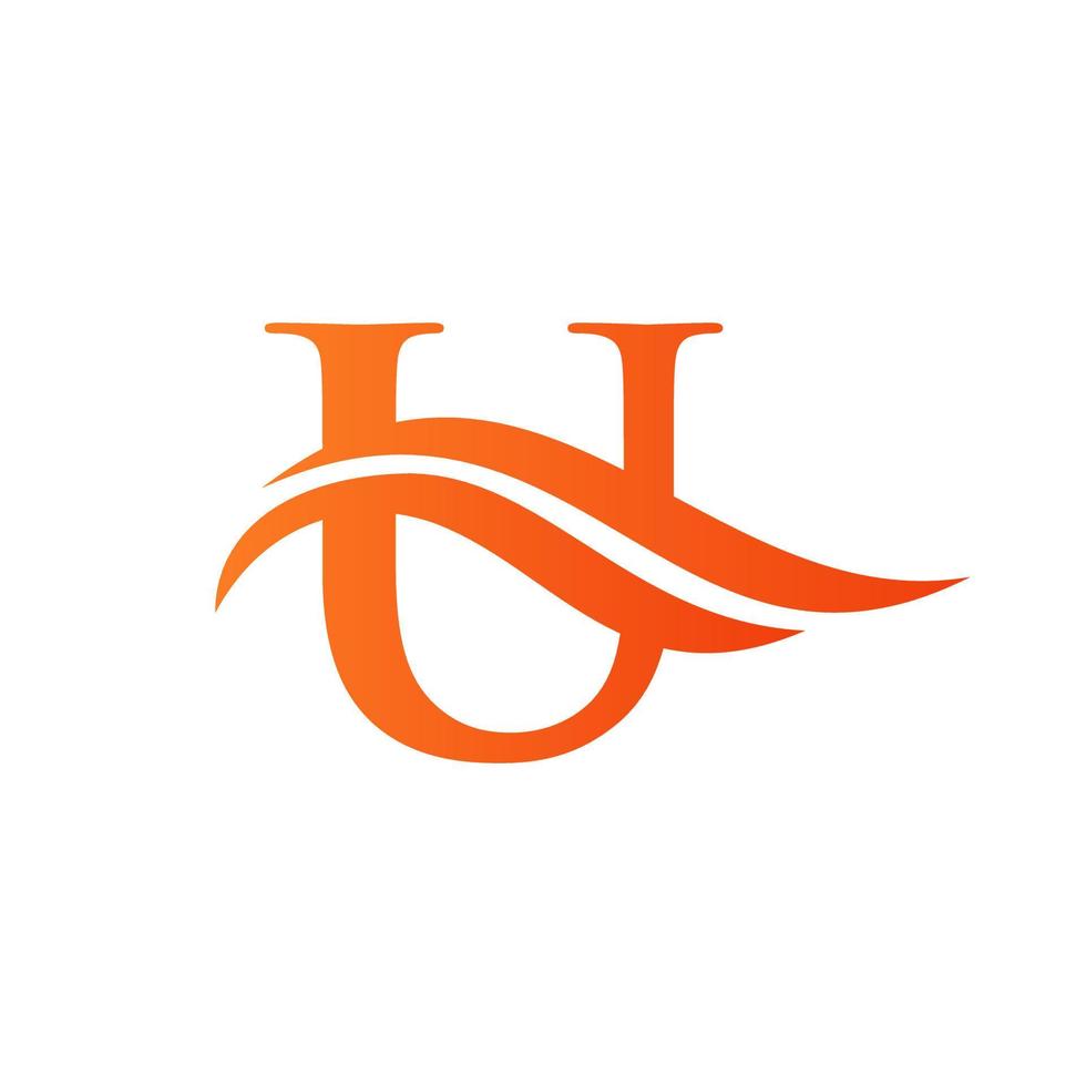 design de ícone do logotipo da letra u vetor
