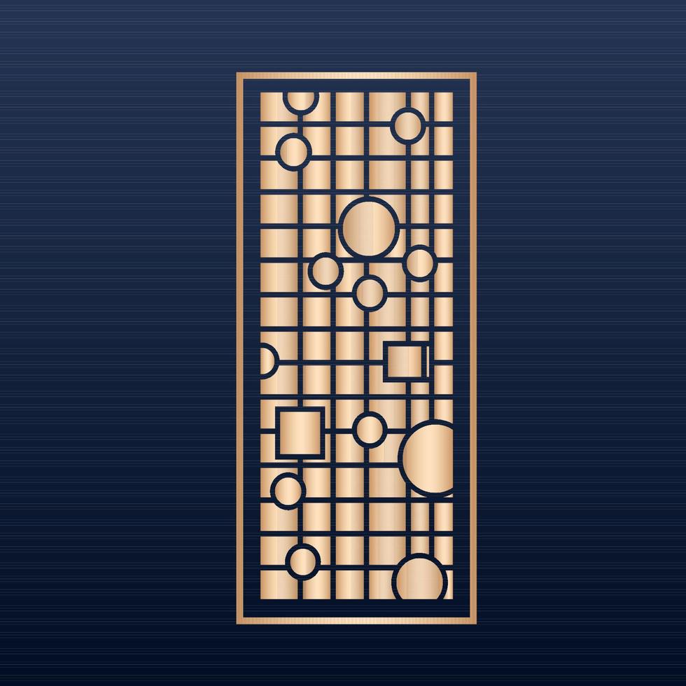 arquivo cnc- design jali para roteador cnc e vetor de corte a laser - painel decorativo de corte a laser definido com modelos quadrados de padrão de renda - vetor abstrato geométrico fundo islâmico decorativo ouro árabe