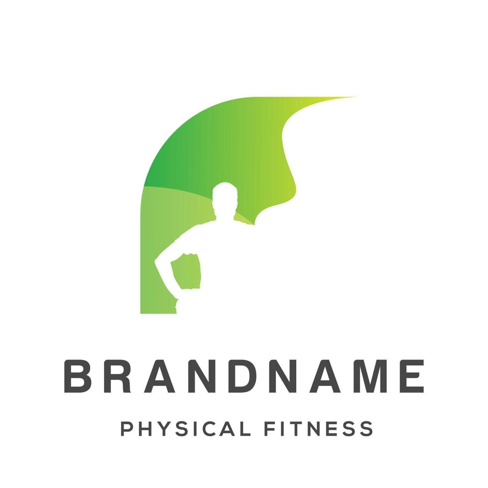 inspiração de design de logotipo fitness moderno vetor