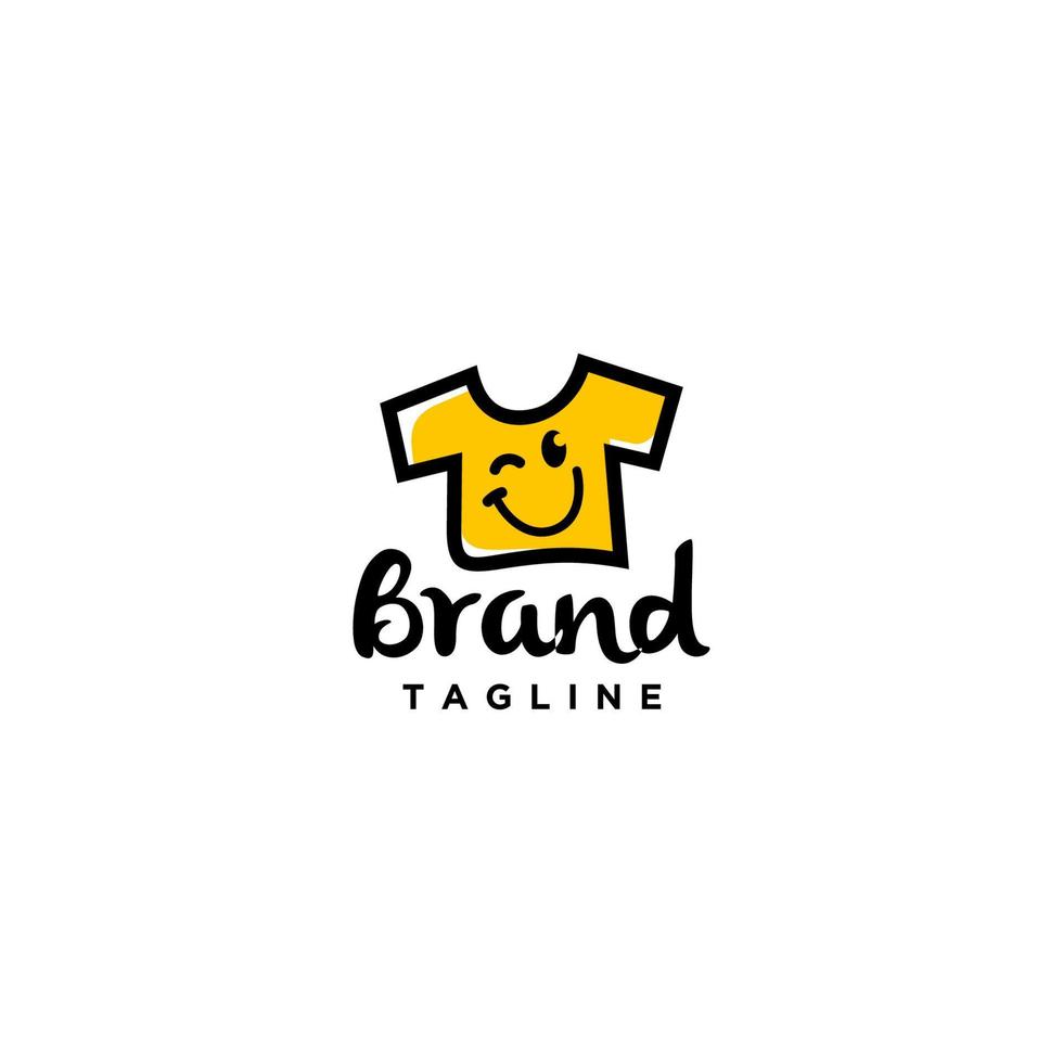 modelo de logotipo sobre empresas de roupas com mercado-alvo para jovens vetor