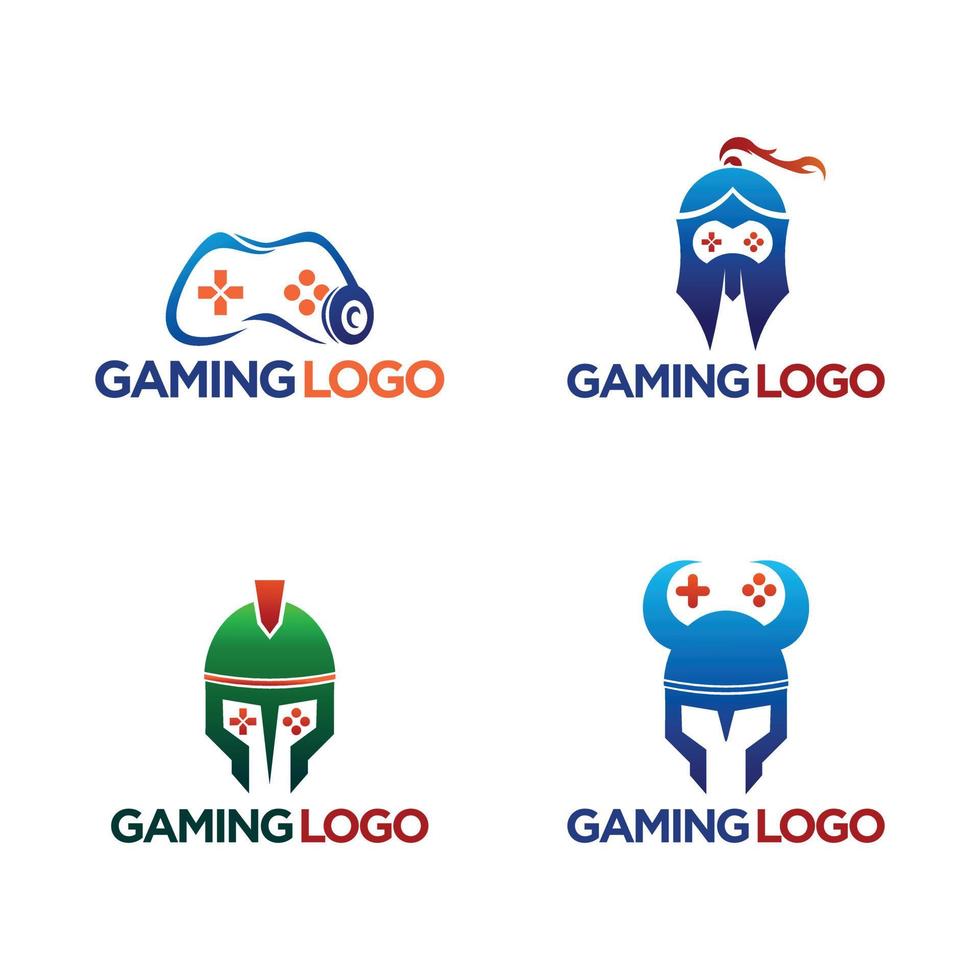 vetor de design de logotipo de jogo, inspiração de logotipo de jogo