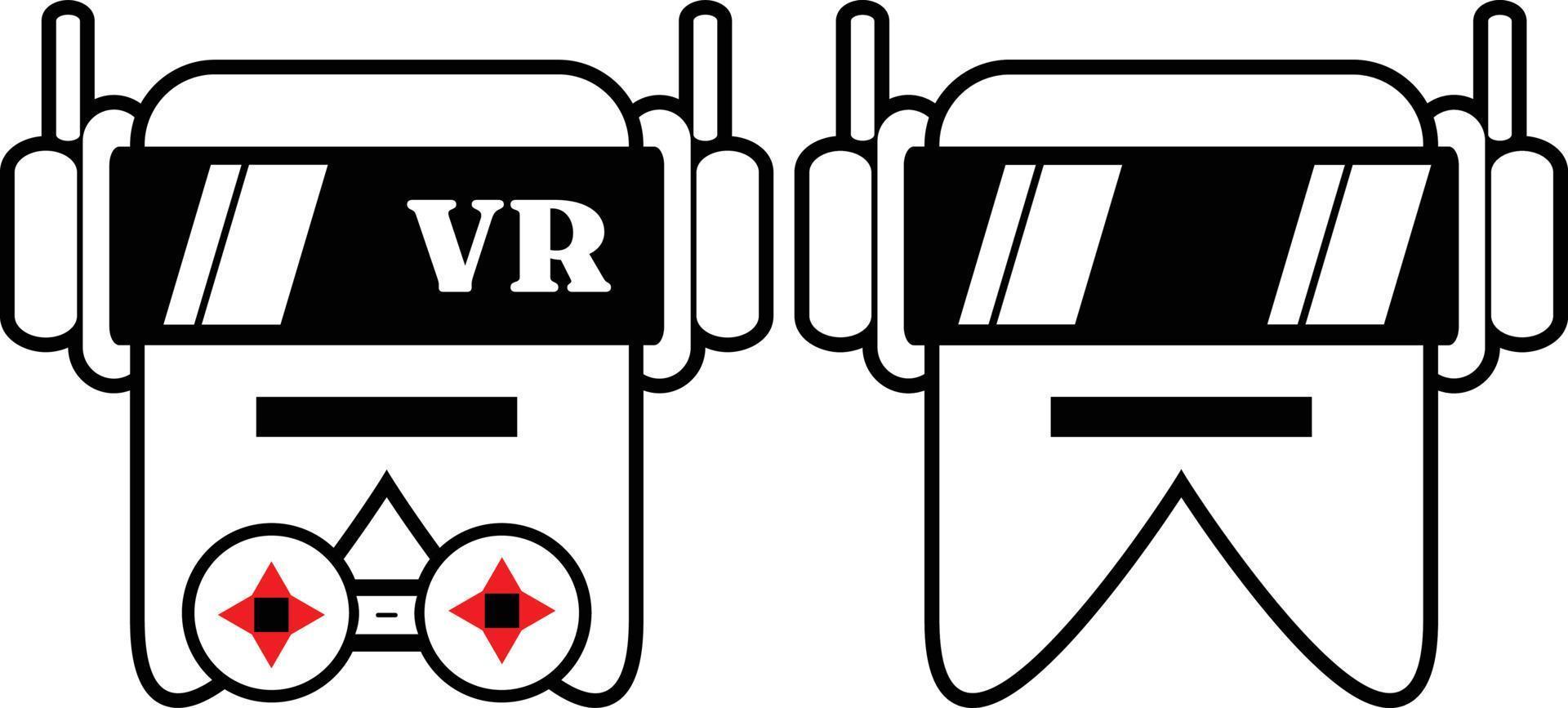 ilustração vetorial de um desenho de dente de mascote de desenho animado vr vetor