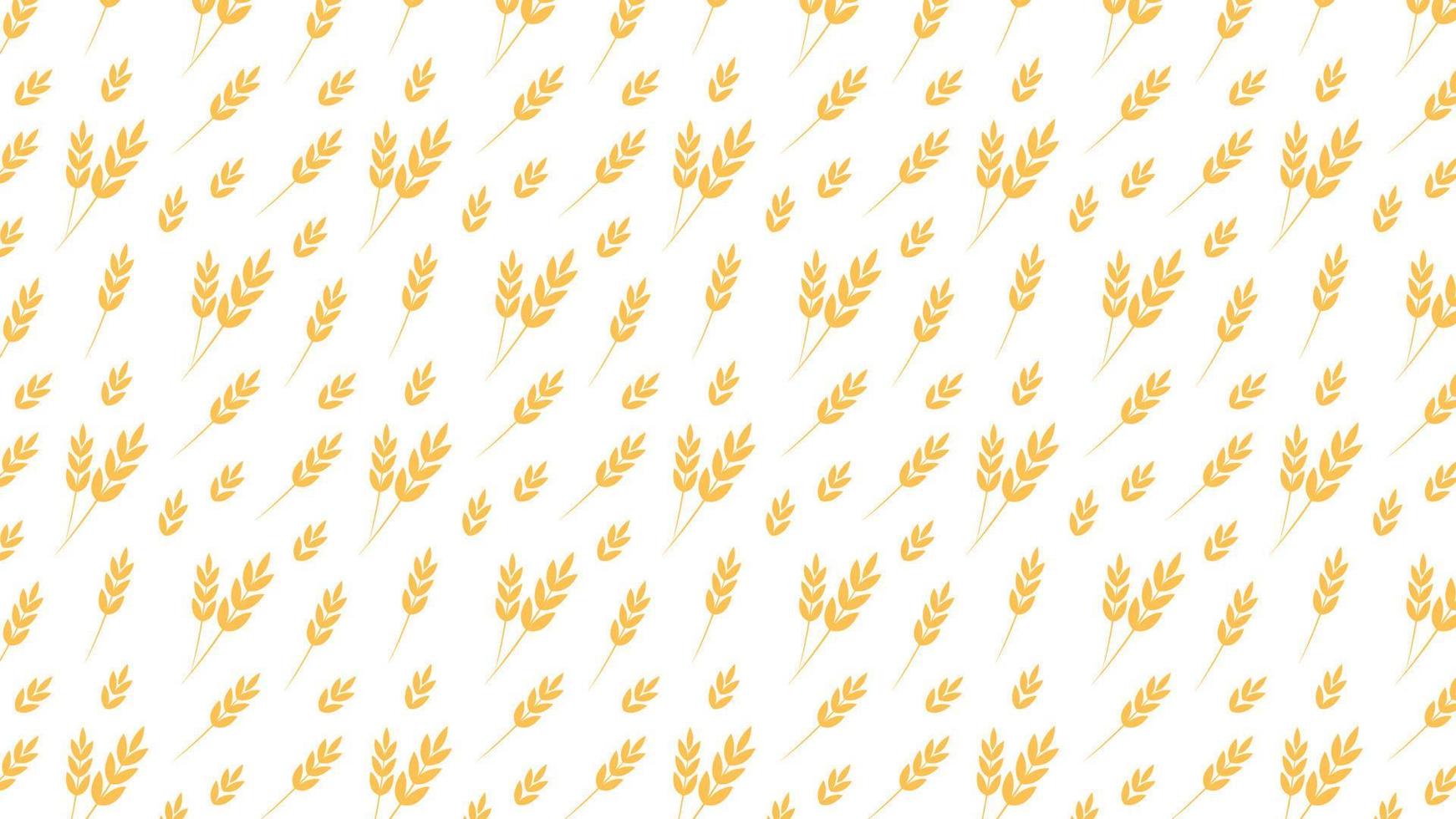 papel de parede padrão de trigo. símbolo de aveia. espaço livre para texto. sinal de arroz. papel de parede padrão de arroz. vetor