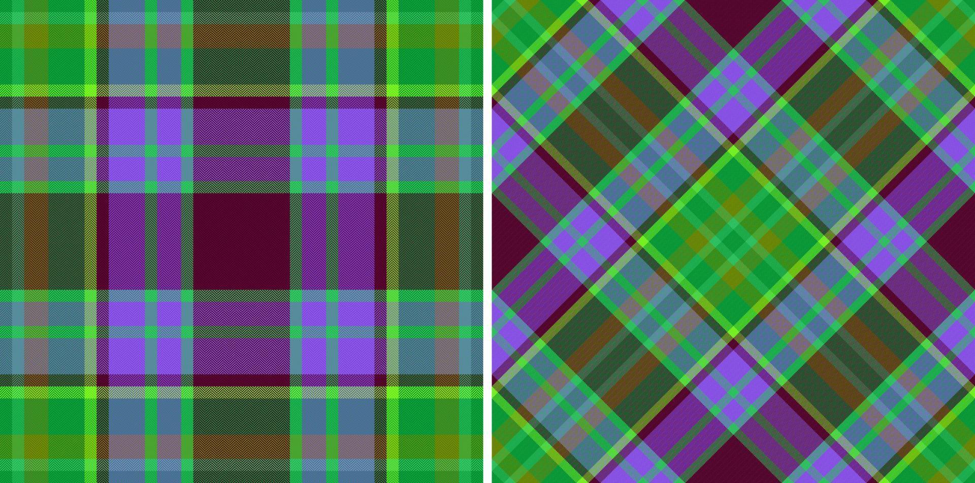 xadrez de textura sem costura. verifique o vetor tartan. têxtil de fundo padrão de tecido.