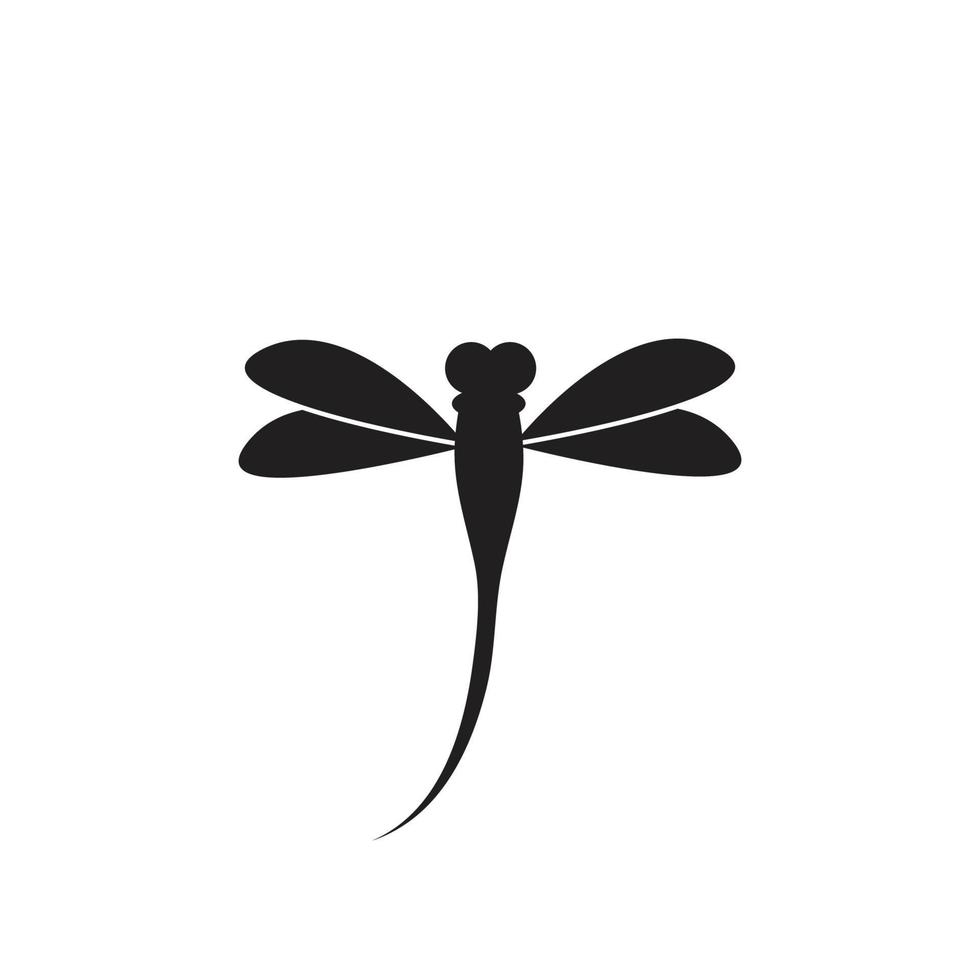 logotipo do ícone da libélula vetor