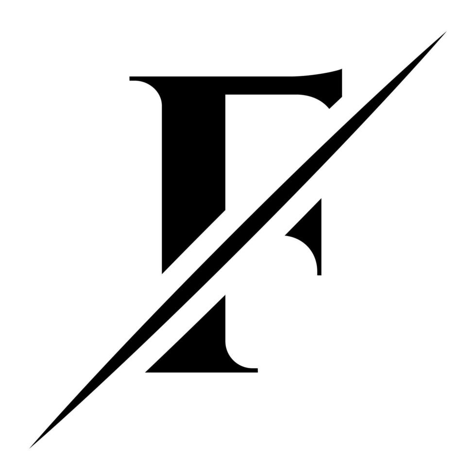 modelo de design de logotipo monograma letra f. design de logotipo de luxo, beleza e moda vetor