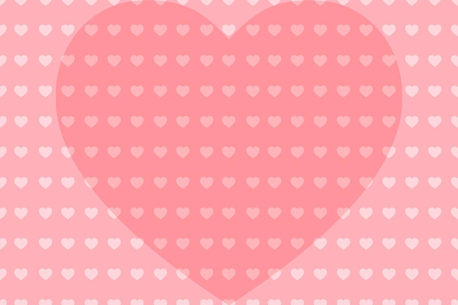 ilustração vetorial amante de padrão de coração fundo rosa, resumo de padrão de forma de coração listrado vetor