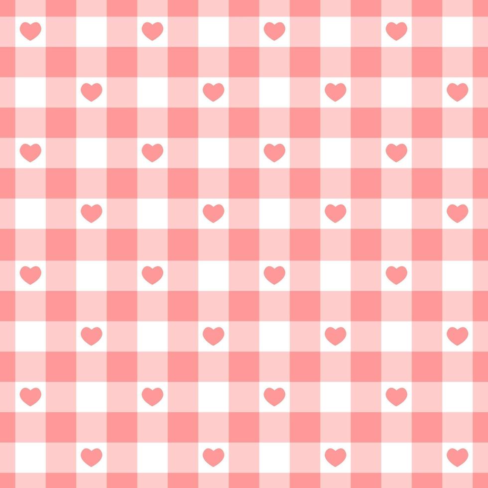 fundo quadriculado de cores rosa dos namorados, fundo xadrez de tecido  padrão sem costura de textura xadrez, fundo de guingão 16139126 Vetor no  Vecteezy