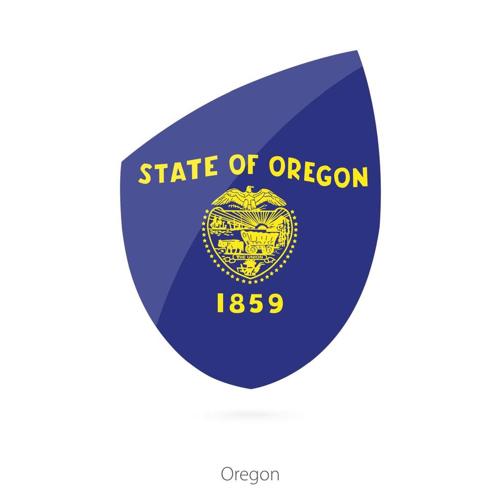 bandeira de oregon. vetor