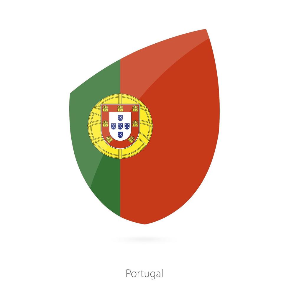 bandeira de portugal. bandeira de rugby de portugal. vetor