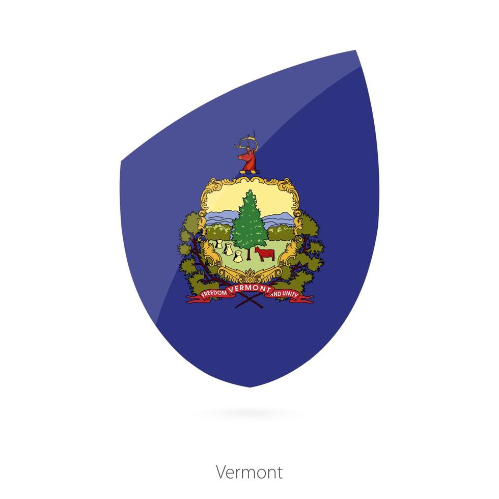 bandeira de Vermont. vetor