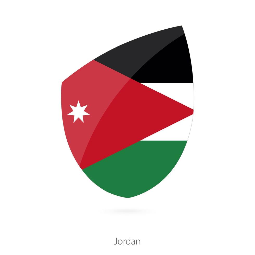bandeira da jordânia. vetor
