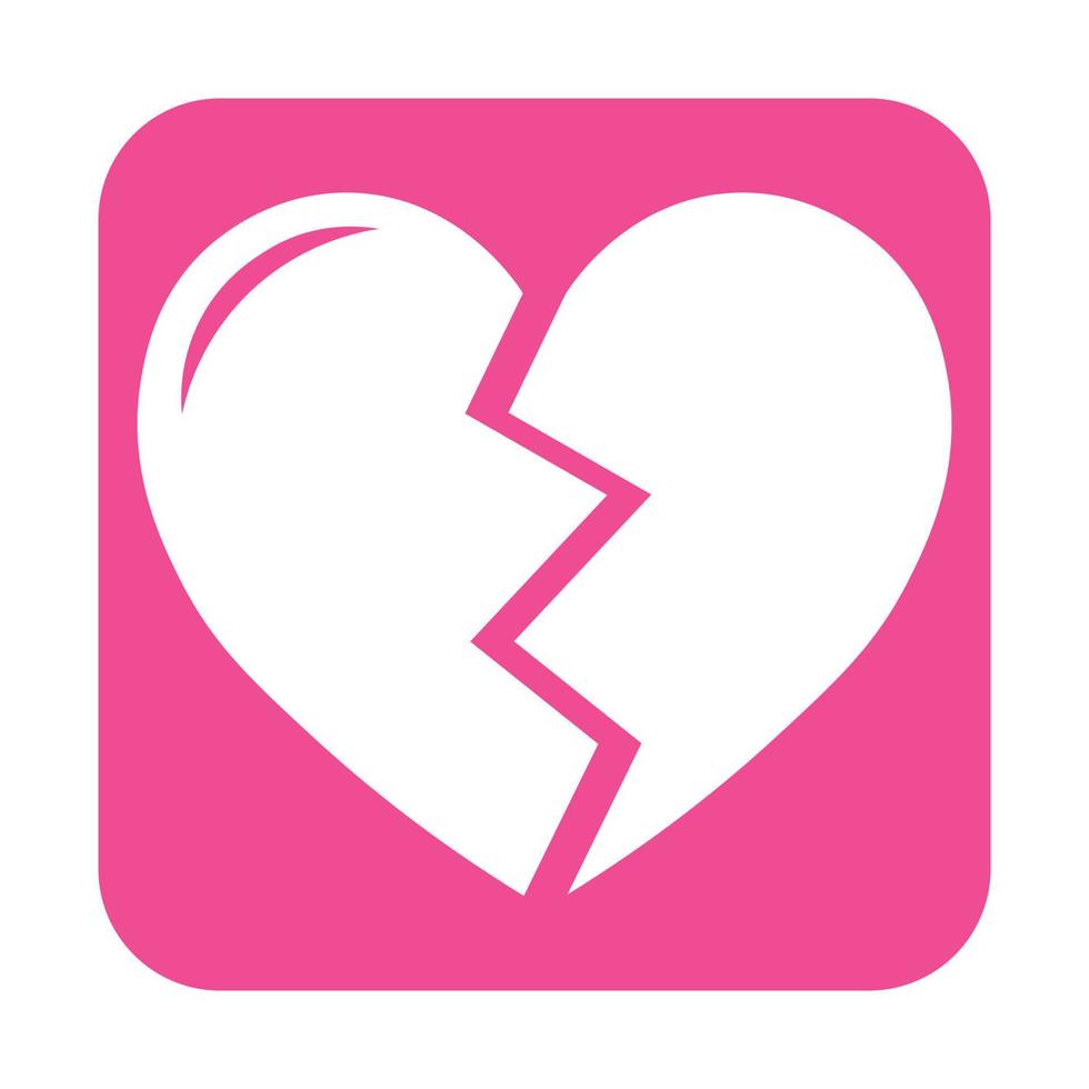 ilustração simples do ícone de um coração para st. Dia dos Namorados vetor