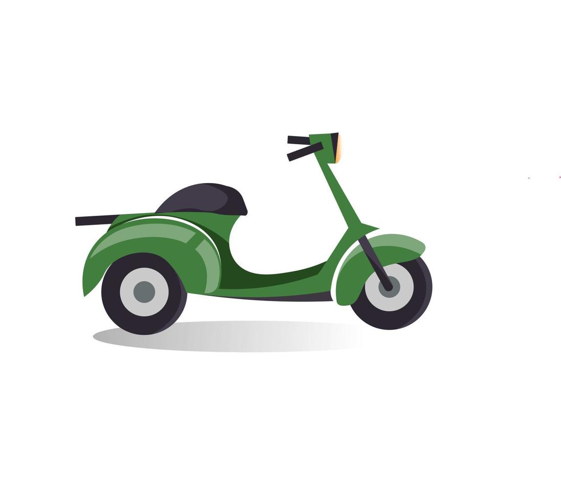 postagem de mídia social de entrega expressa, entrega de scooter, serviço de entrega on-line ou anúncios ou ícone de entrega em domicílio e bicicleta vetor