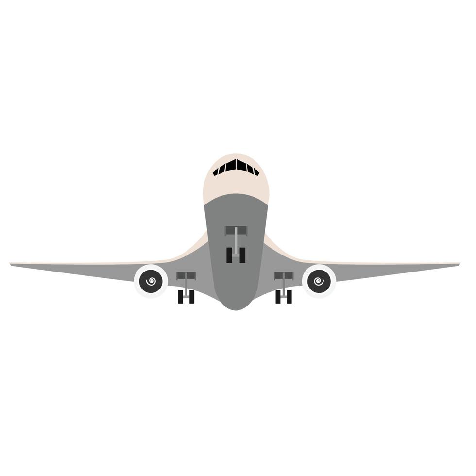 aeronaves de avião isoladas em design minimalista vetor