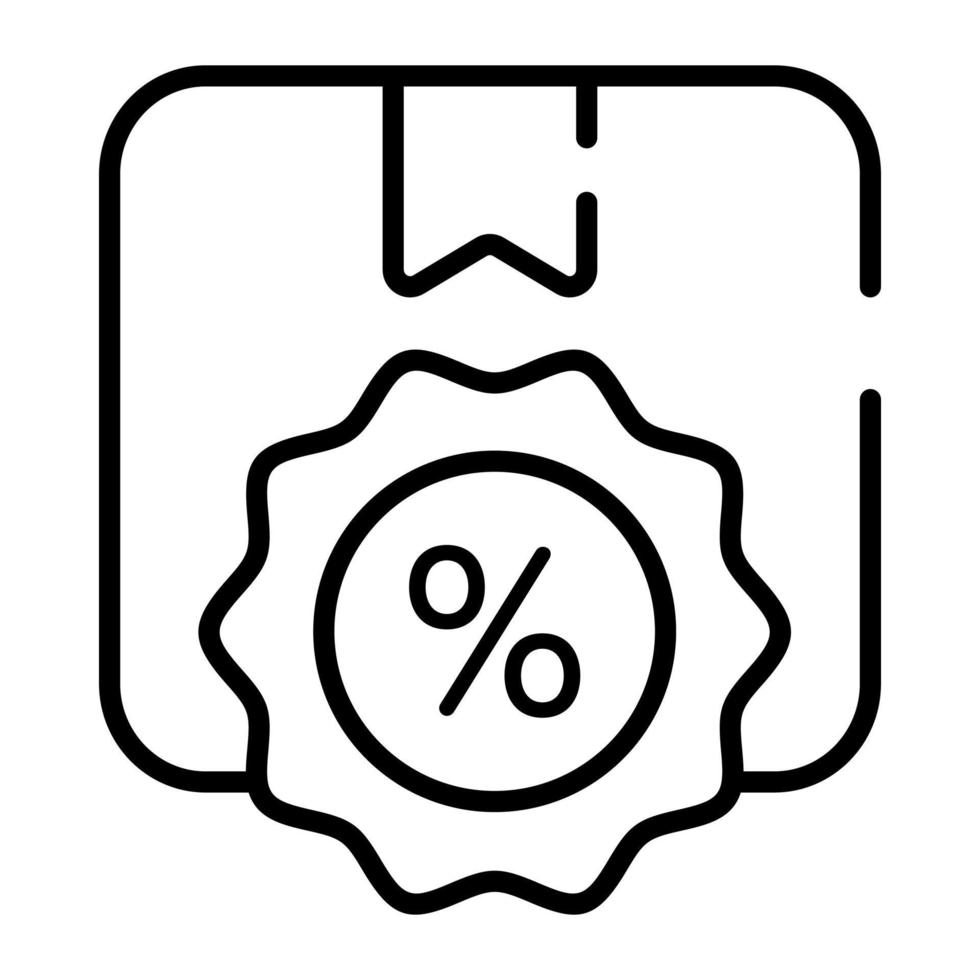 rótulo de porcentagem com vetor de pacote de entrega gratuita