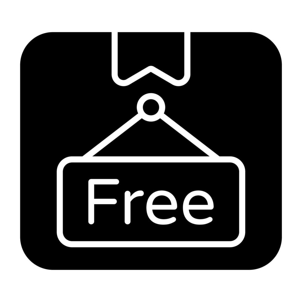vetor de entrega gratuita em estilo moderno, ícone moderno para uso premium