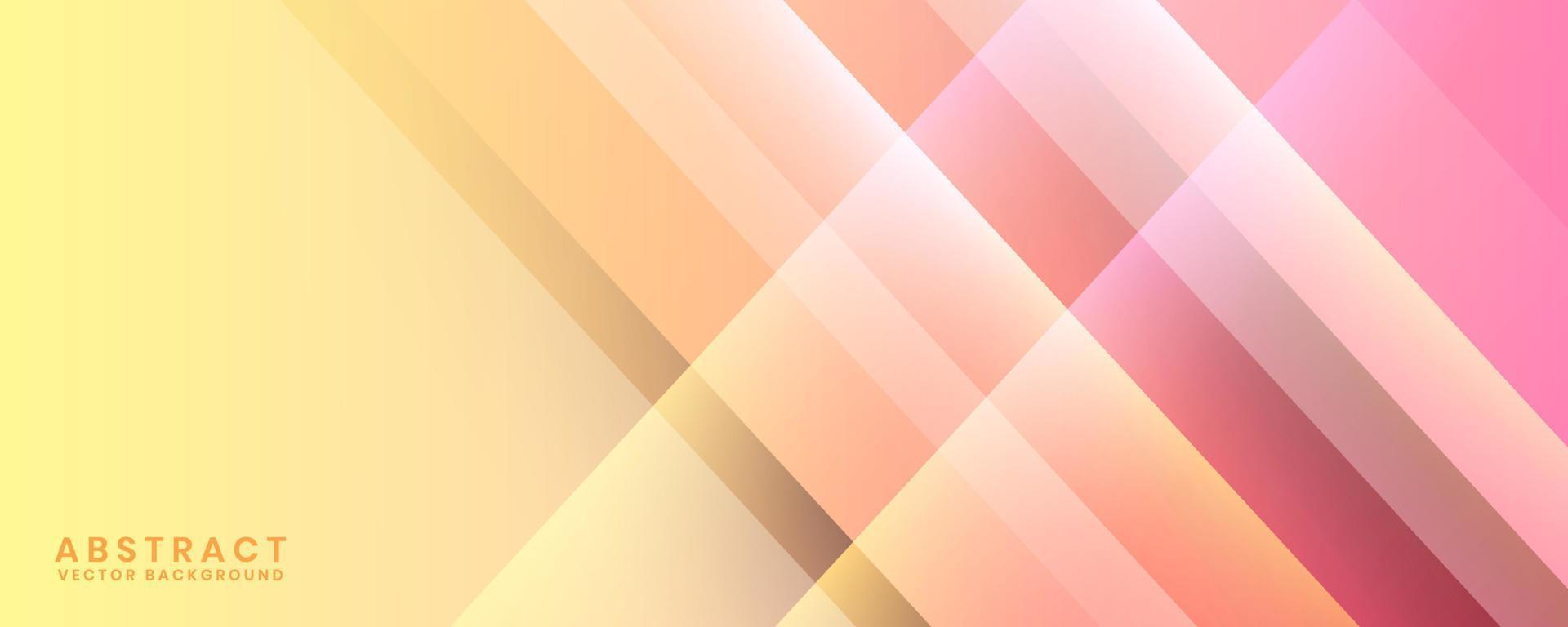 Camada de sobreposição de fundo abstrato geométrico rosa 3d no espaço brilhante com decoração de efeito de recorte. elemento de design gráfico minimalista conceito de estilo colorido para banner, flyer, cartão, capa ou brochura vetor