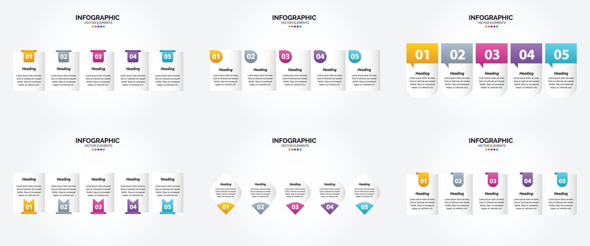 esses infográficos de ilustração vetorial são ideais para publicidade em um folheto. folheto. ou revista. vetor