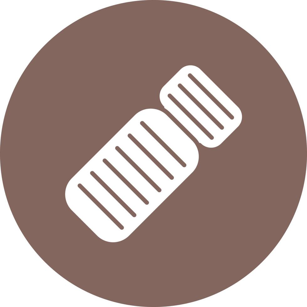 ícone de fundo de círculo de glifo de bilhete vetor