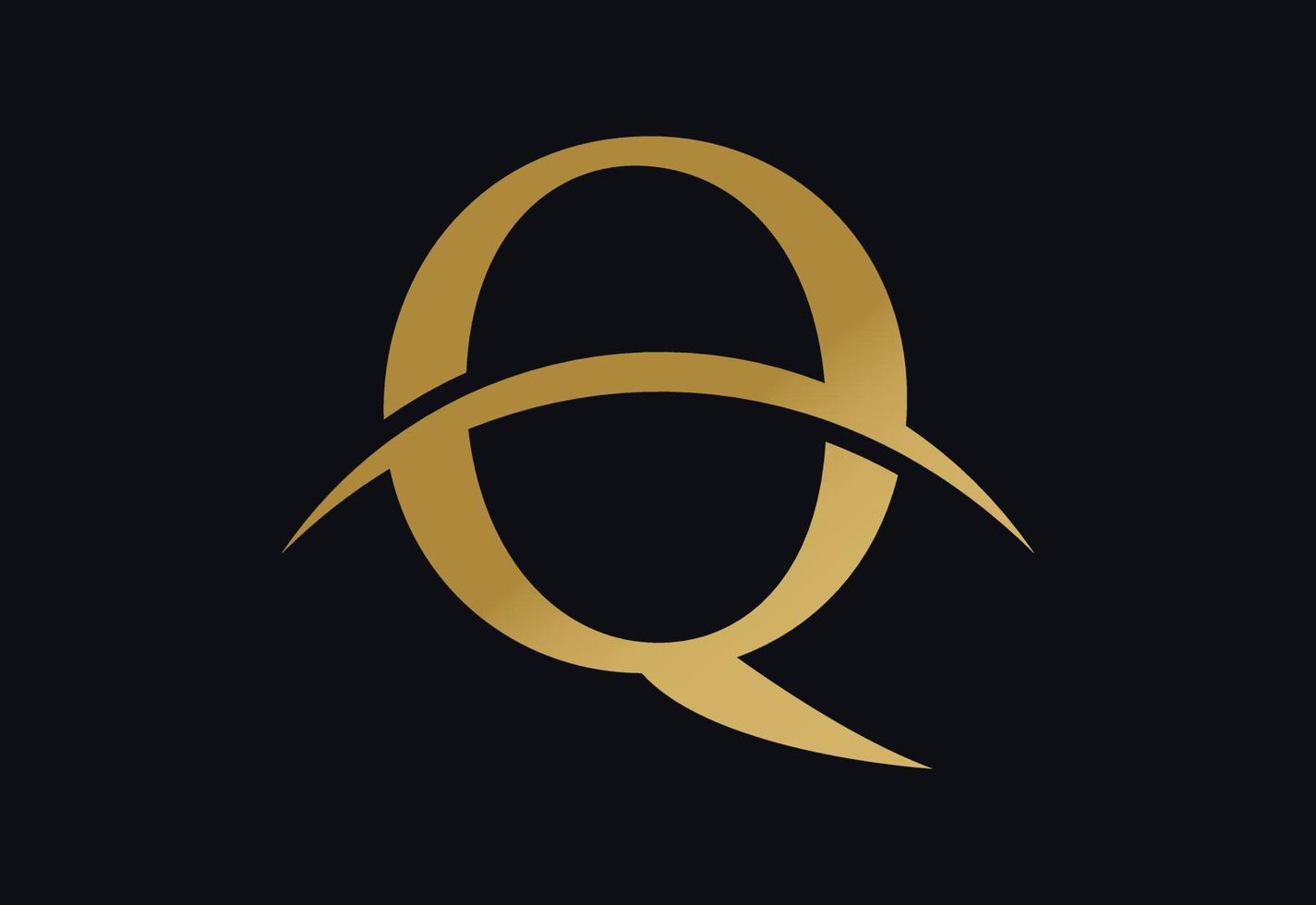 modelo de design de logotipo letra q, ilustração vetorial vetor