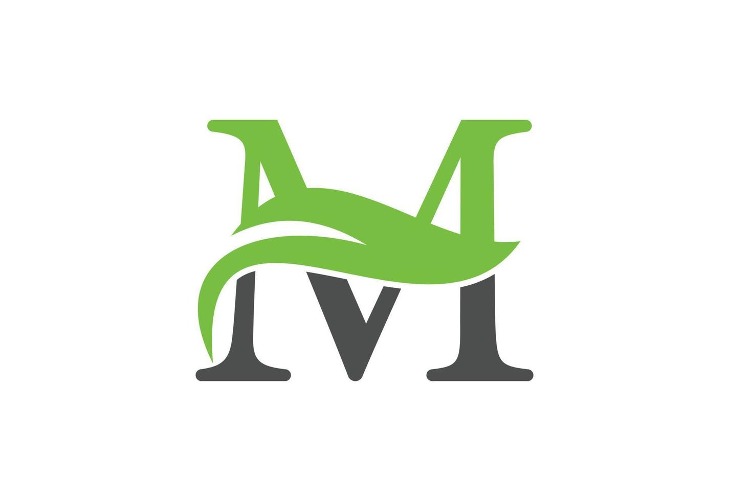 modelo de design de logotipo letra m, ilustração vetorial vetor